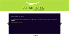 Desktop Screenshot of barronmorris.com