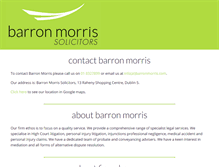 Tablet Screenshot of barronmorris.com